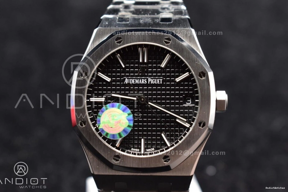 DailyWear Clone APSF Bracelet Oak SS 443 15500 Dial Edition on Super Black Royal Textured 1:1 A4302 SS 41mm Best 0122